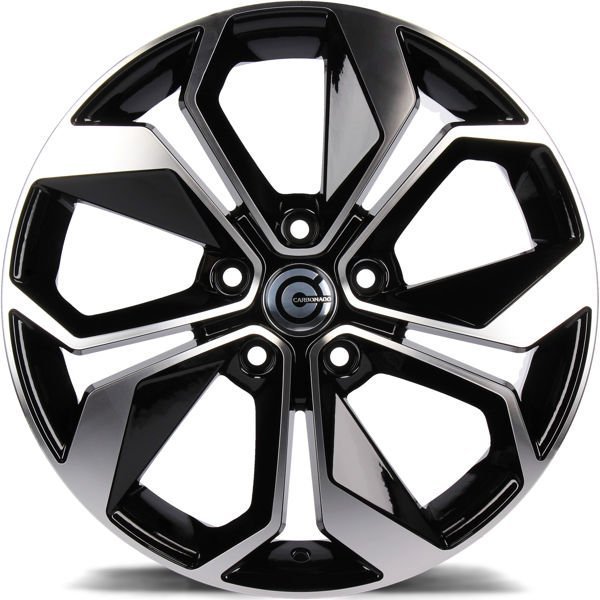 Carbonado Raptor 16" 6,5J ET45 5x114,3 Black Front Polished - obrazek 3