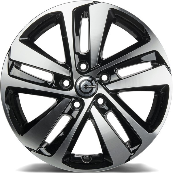 Carbonado Strasbourg 16" 7J ET45 5x108 Black Front Polished - obrazek 3