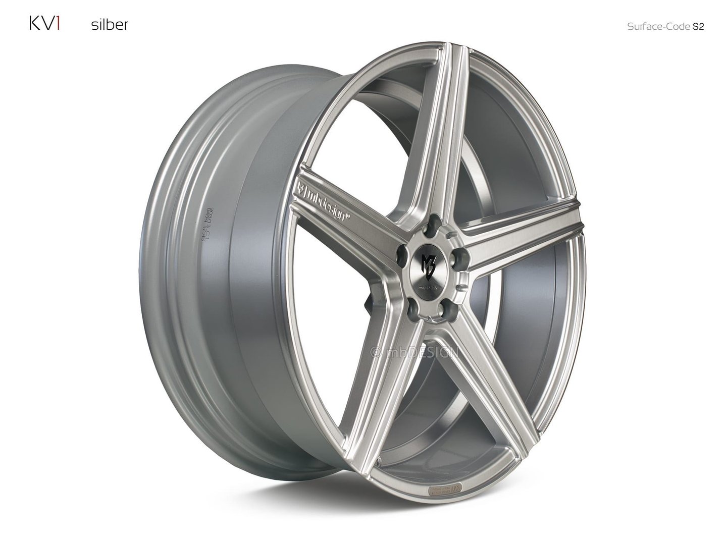 mbDesign KV1 20" 12J ET30 5x114,3 Silver - obrazek 3