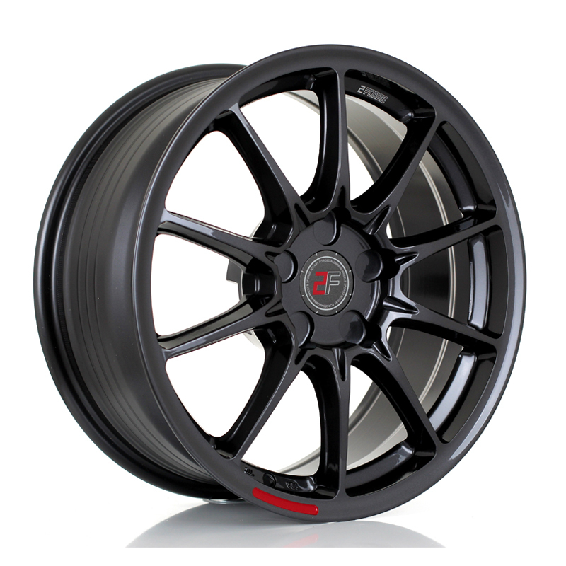 2Forge ZF8 17" 9J ET10-ET50 4x98-5x130 Gloss Gunmetal