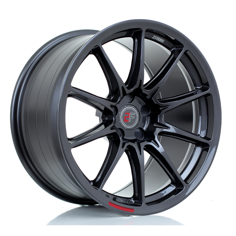 2Forge ZF8 18" 9J ET12-ET50 + 10J ET15-ET50 5x100-5x130 Gloss Gunmetal
