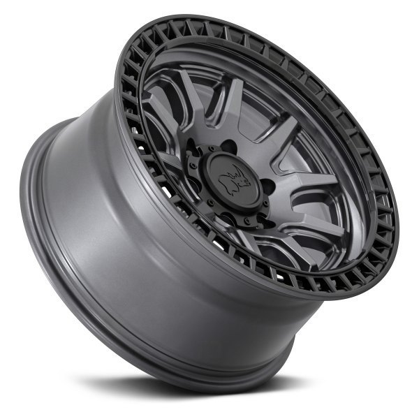 Black Rhino Calico 17" 8,5J ET34 5x114,3 Gunmetal with Matte Black Lip - obrazek 4