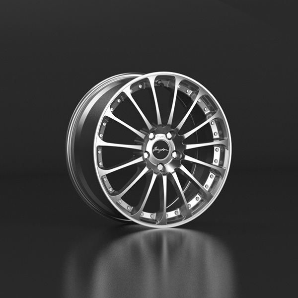 Breyton Magic CW 18" 7,5J ET48 5x112 Hyper Dark with Polished Lip - obrazek 4