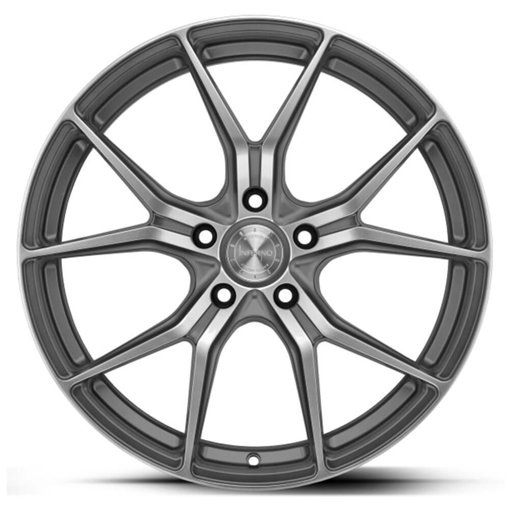Barracuda Inferno 20" 8,5J ET37 + 10J ET40 5x120 Higloss Gunmetal Polished - obrazek 4