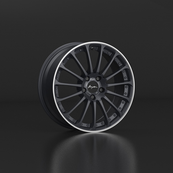 Breyton Magic CW 19" 8,5J ET35 5x112 Matt Grey with Polished Lip - obrazek 4