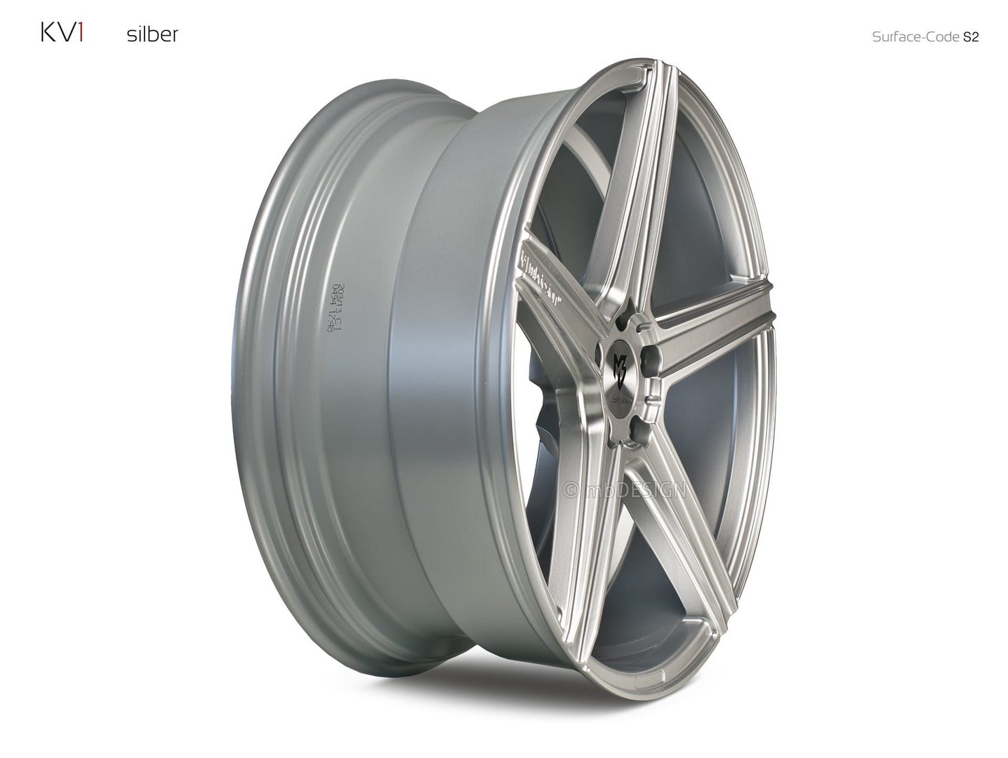 mbDesign KV1 20" 12J ET30 5x114,3 Silver - obrazek 4