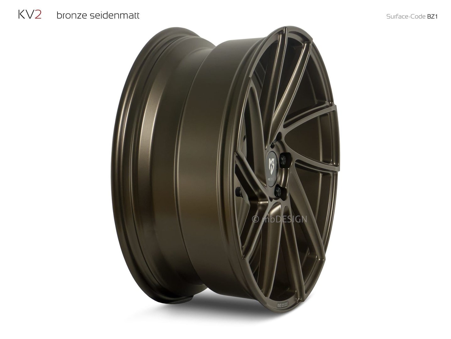 mbDesign KV2 20" 8,5J ET40 5x115 Bronze Satin Matt - obrazek 4