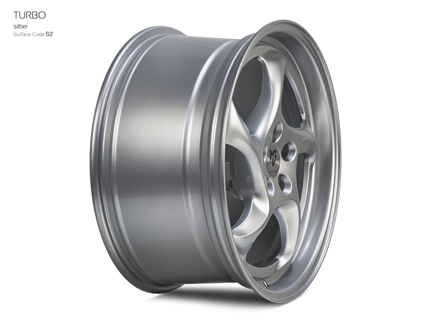 mbDesign Turbo 19" 9,5J ET40 5x112 Silver - obrazek 4