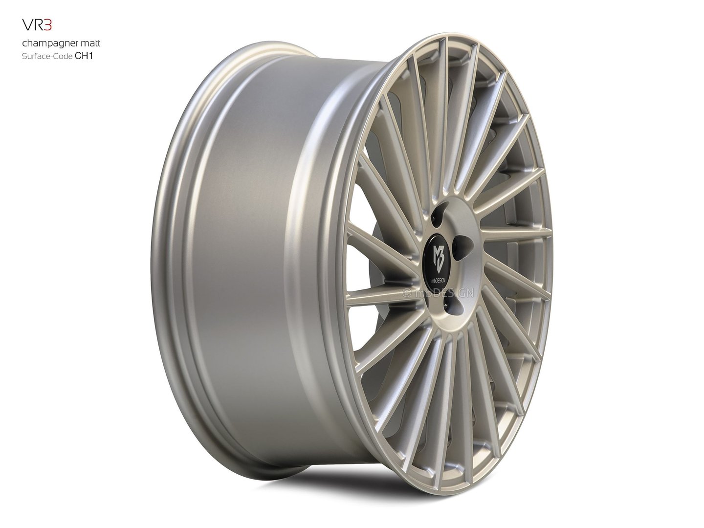 mbDesign VR3 18" 7,5J ET38 4x108 Champagne Matt - obrazek 4