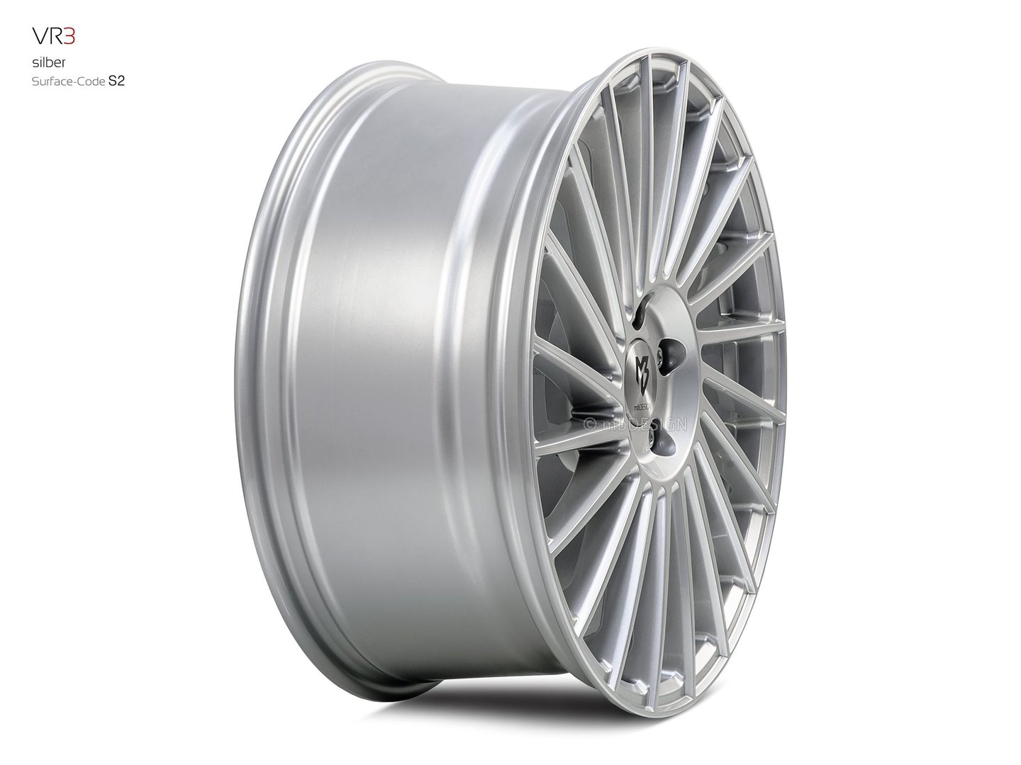 mbDesign VR3 18" 7,5J ET38 4x108 Silver - obrazek 4