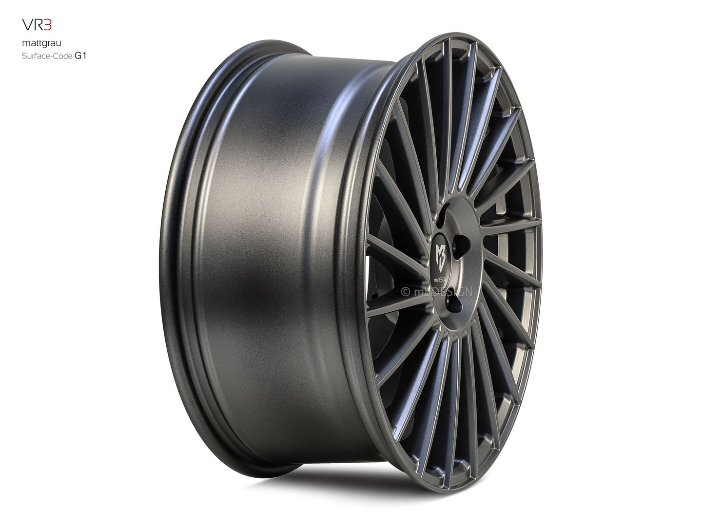 mbDesign VR3 19" 8,5J ET35 5x112 Matt Grey - obrazek 4