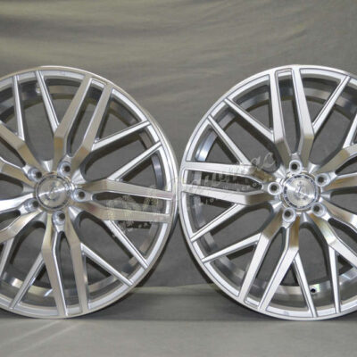 AXE EX30 22" 9J ET35 5x108-5x130 Silver Polished Face & Barrel