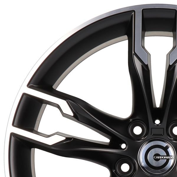 Carbonado Inferno 19" 8,5J ET33 + 9,5J ET37 5x120 Matt Black Front Polished - obrazek 5