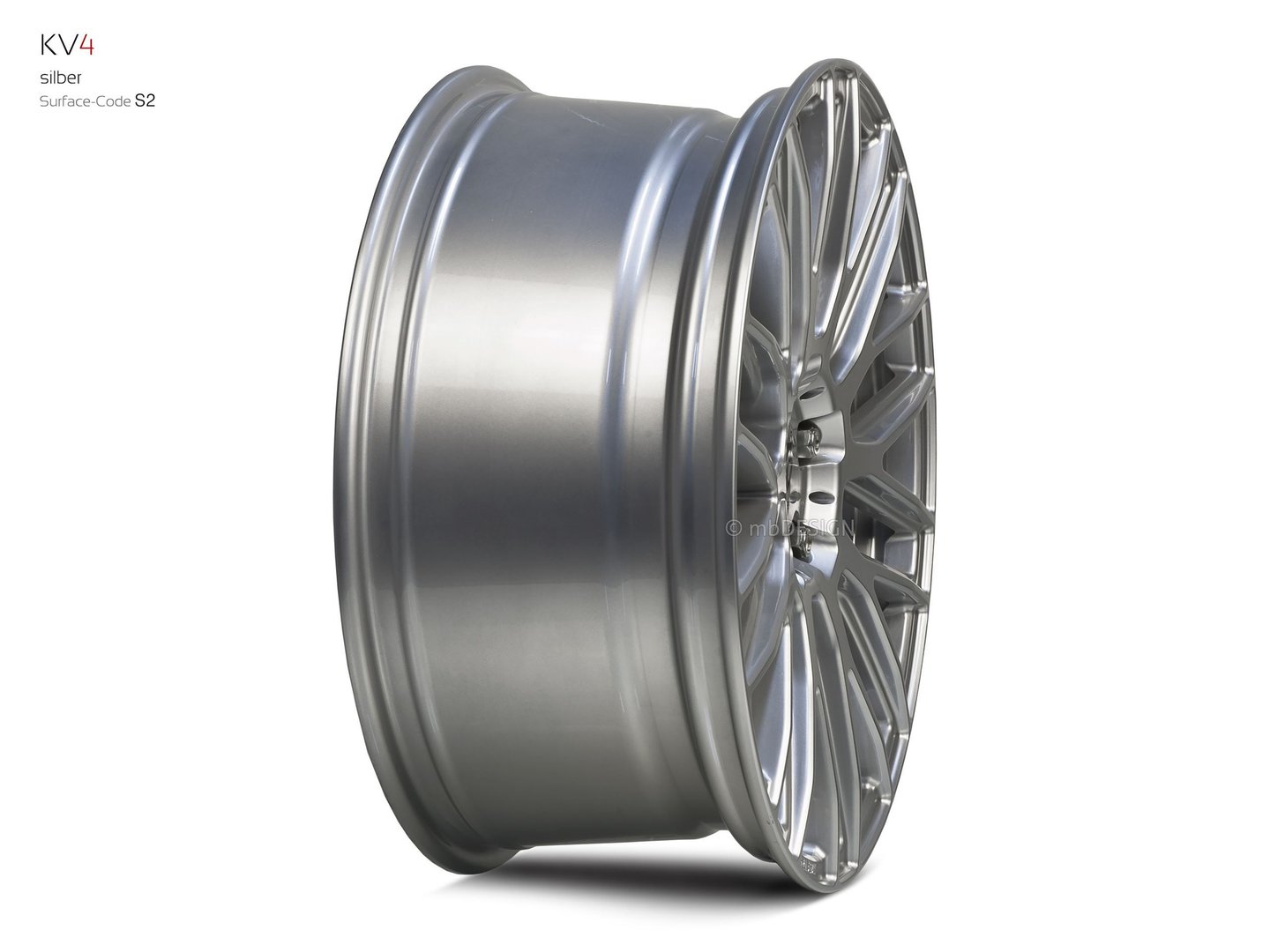 mbDesign KV4 19" 8,5J ET45 5x108 Silver - obrazek 4