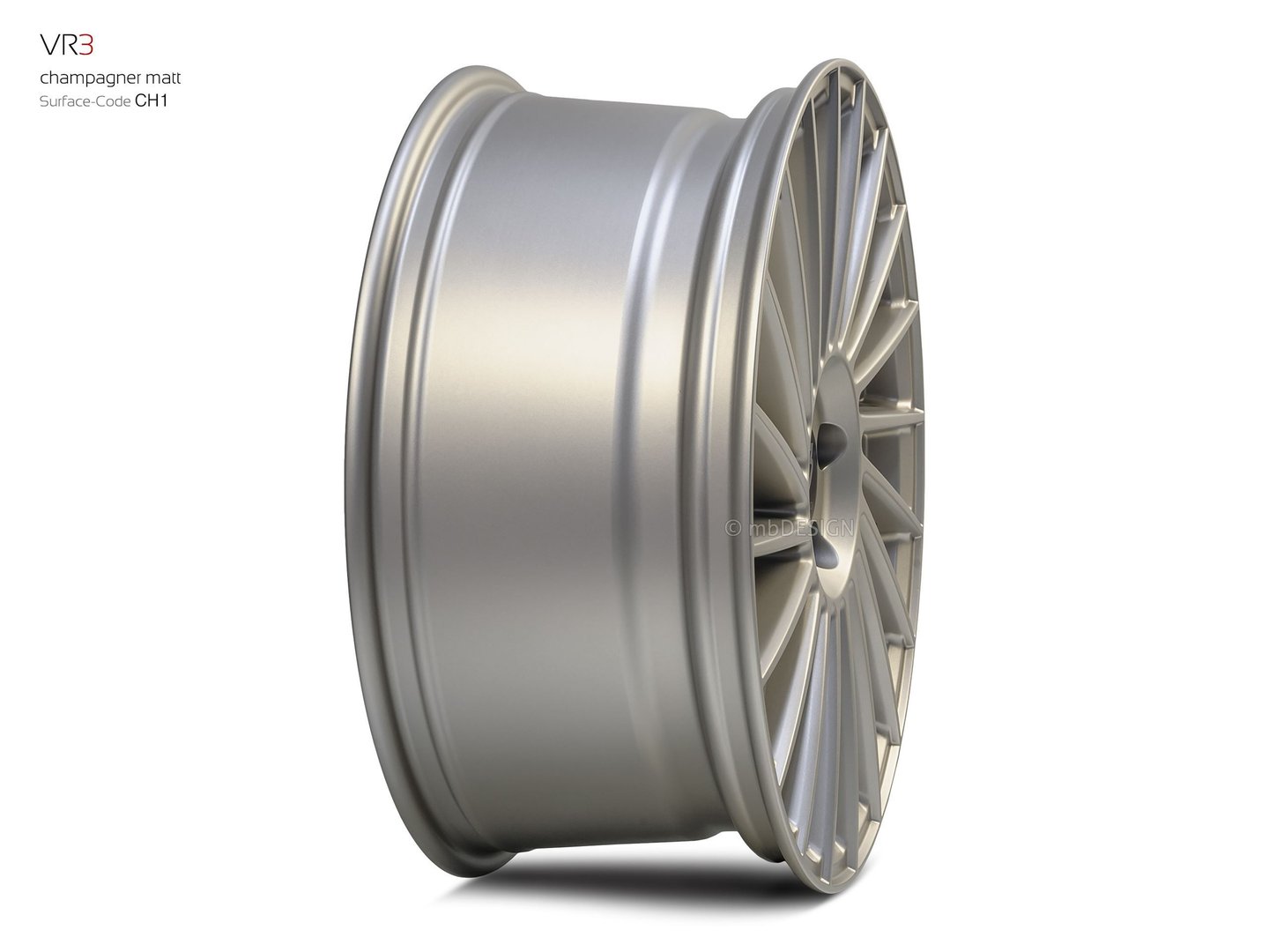 mbDesign VR3 18" 7,5J ET38 4x108 Champagne Matt - obrazek 5