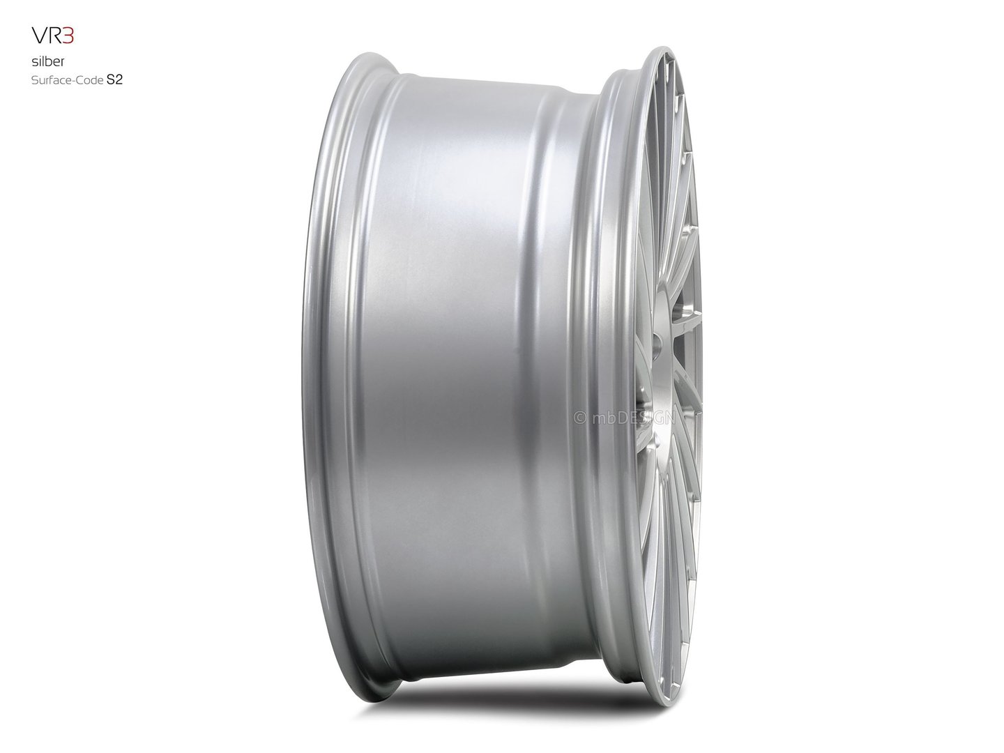 mbDesign VR3 18" 7,5J ET45 5x100 Silver - obrazek 5