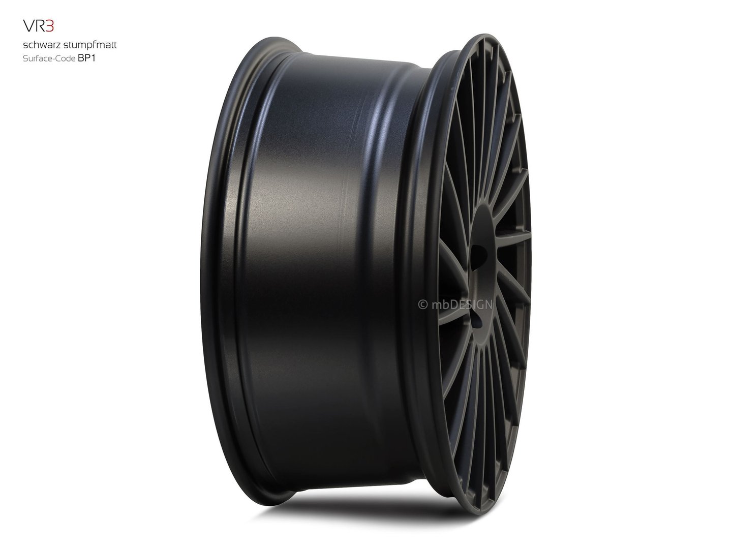 mbDesign VR3 19" 8,5J ET35 5x112 Black Matt - obrazek 5