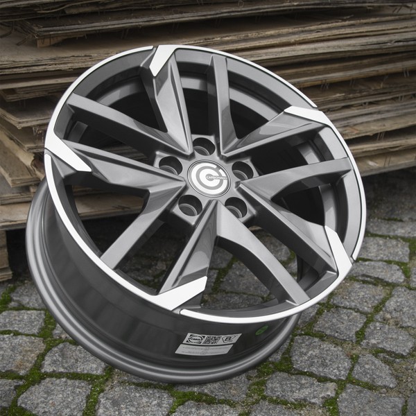 Carbonado Rennes 16' 7J ET45 5x108 Anthracite Front Polished - obrazek 6