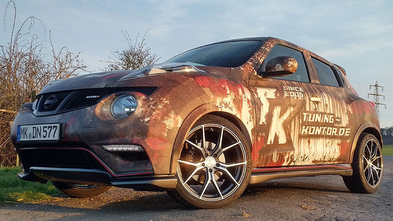 Barracuda Inferno 19" 8,5J ET45 + 9,5J ET45 5x112 Higloss Gunmetal Polished - obrazek 6