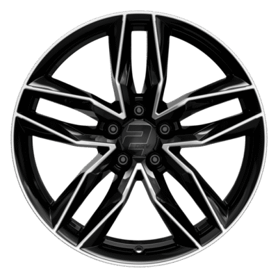 2DRV WH40 19" 8J ET34 5x112 Schwarz HG Pol