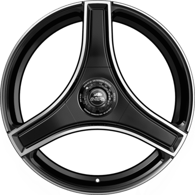 Antera A123 20" 9J ET40 5x112 Piano Black Diamond