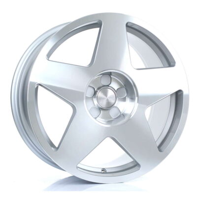 BOLA B10 18" 9J ET40-45 5x98-5x120 Silver Polished Face
