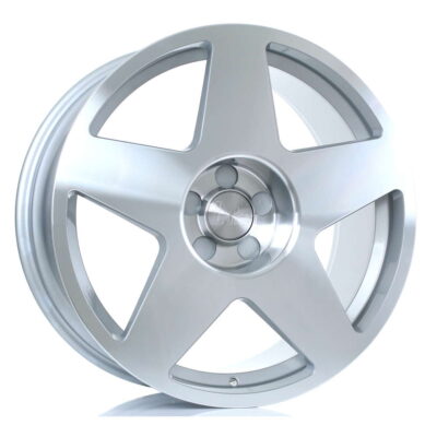 BOLA B10 19" 9,5J ET42-45 5x98-5x120 Silver Polished Face