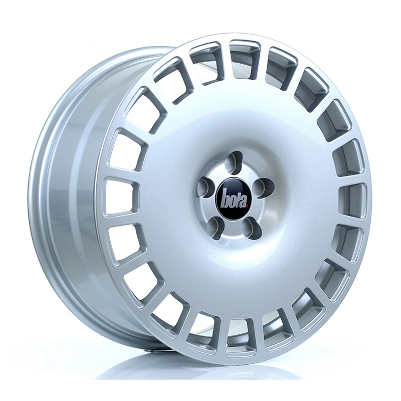 BOLA B12 17" 8J ET30-45 4x98-5x120 Crystal Silver