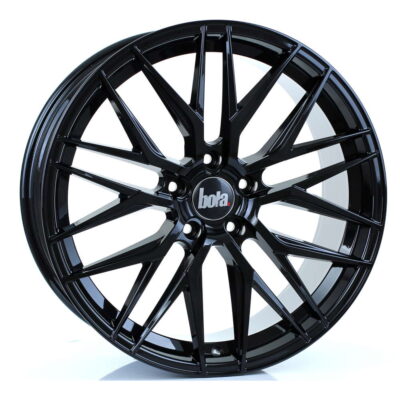 BOLA B22 20" 9J ET43 5x120 Gloss Black