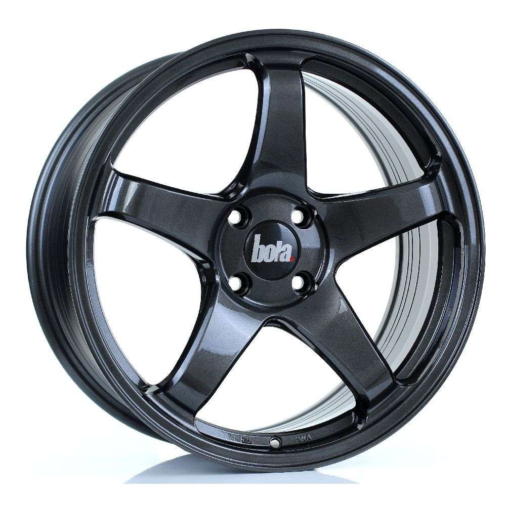 BOLA B2R 18" 9,5J ET30-45 5x108-5x120 Gloss Gunmetal