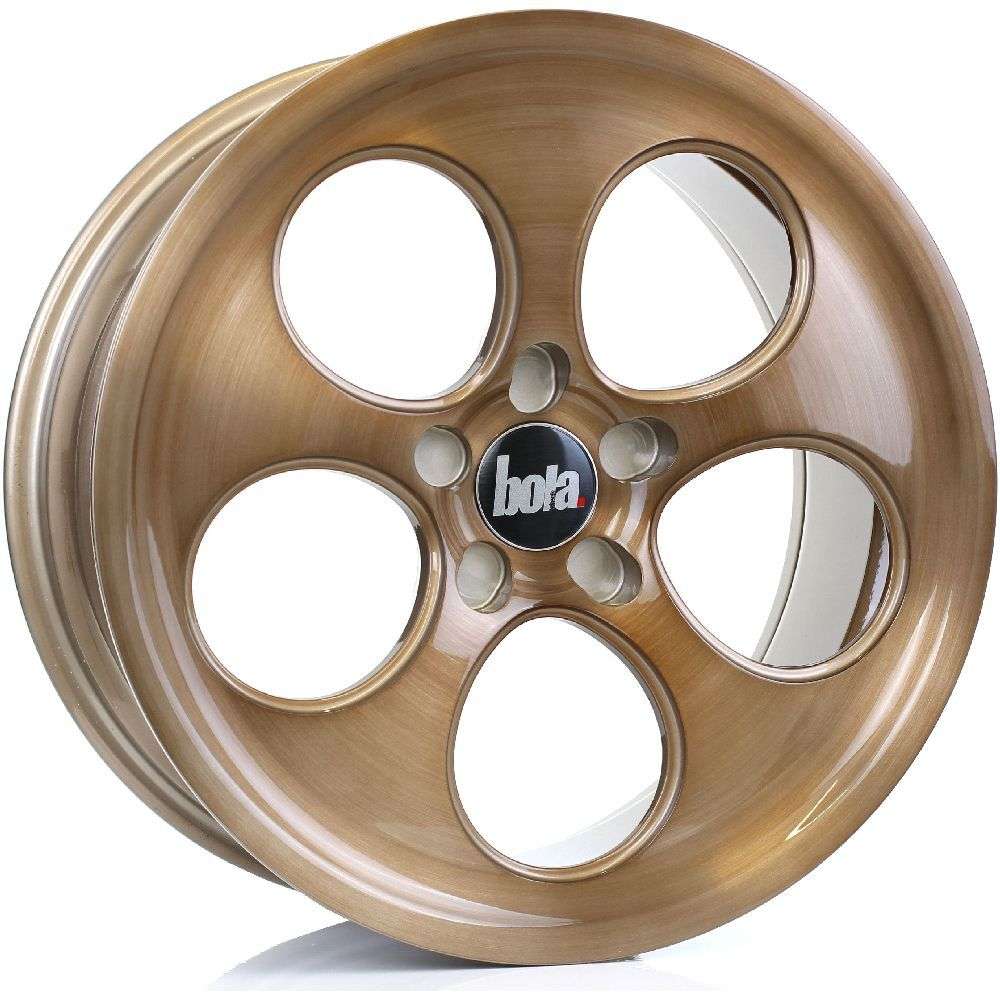 BOLA B5 18" 8,5J ET40-45 + 9,5J ET40-ET45 5x98-5x130 Bronze Brushed Polished Face