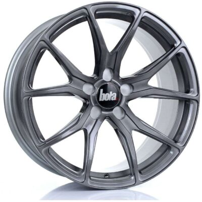 BOLA B6 18" 9J ET30-45 5x98-5x130 Gloss Titanium