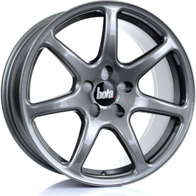 BOLA B7 18" 8,5J ET25-45 + 9,5J ET25-ET45 5x98-5x130 Gloss Gunmetal