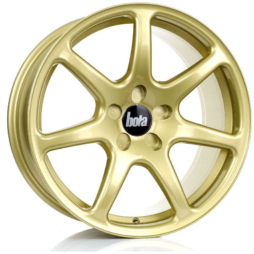 BOLA B7 18" 8,5J ET25-45 + 9,5J ET25-ET45 5x98-5x130 Gold