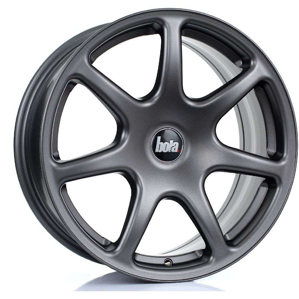 BOLA B7 17" 7,5J ET40-45 4x98-5x120 Matt Gunmetal