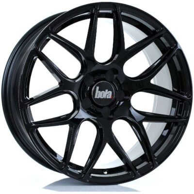 BOLA B8R 19" 8,5J ET25-ET45 5x98-5x120 Gloss Black