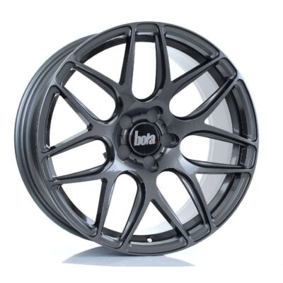 BOLA B8R 18" 8,5J ET25-ET45 5x98-5x120 Gloss Gunmetal