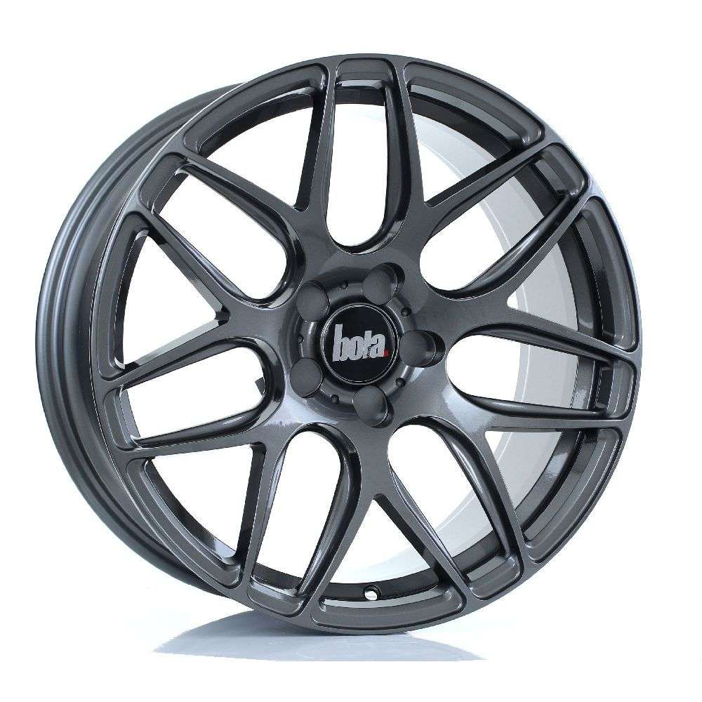 BOLA B8R 18" 8,5J ET25-ET45 5x98-5x120 Gloss Gunmetal