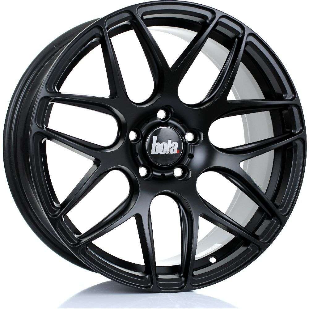 BOLA B8R 19" 8,5J ET25-ET45 + 9,5J ET25-ET45 5x98-5x120 Matt Black