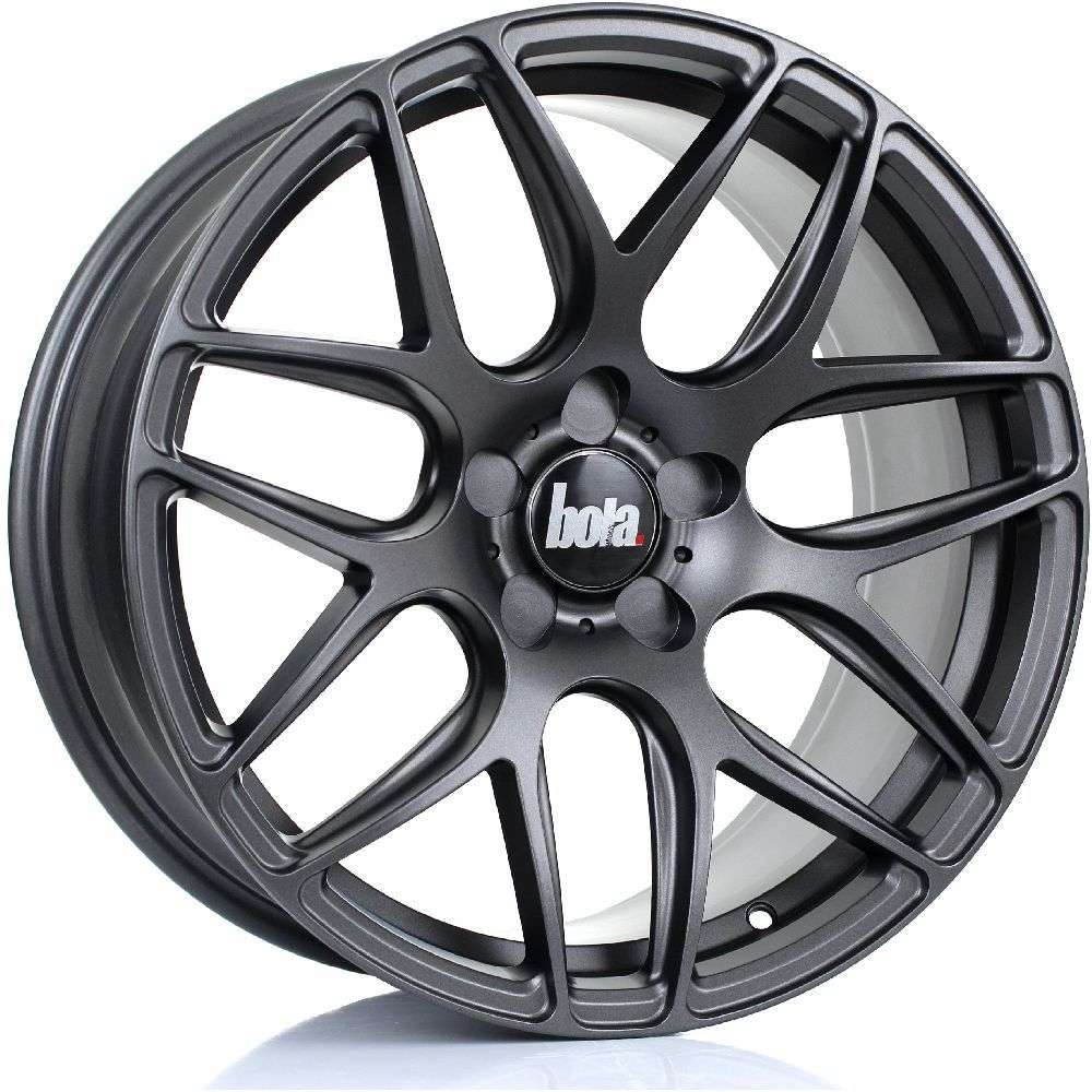 BOLA B8R 18" 8,5J ET25-ET45 + 9,5J ET25-ET45 5x98-5x120 Matt Gunmetal