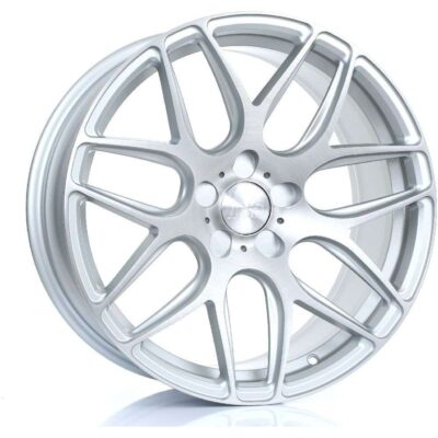BOLA B8R 18" 8,5J ET25-ET45 5x98-5x120 Matt Silver Brushed Face