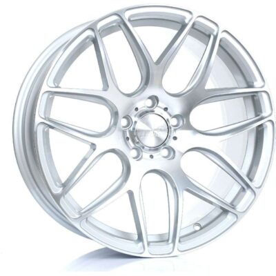 BOLA B8R 19" 8,5J ET25-ET45 + 9,5J ET25-ET45 5x98-5x120 Silver Polished Face