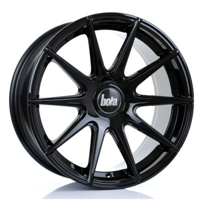 BOLA CSR 17" 8J ET35-45 4x98-5x120 Gloss Black