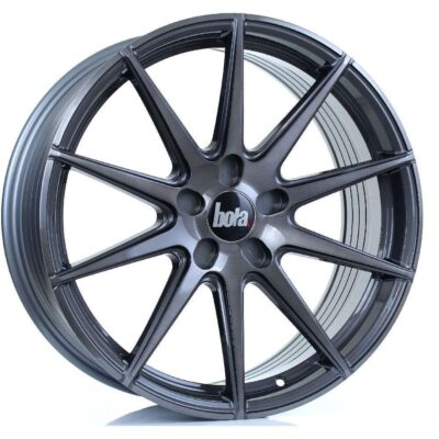 BOLA CSR 19" 8,5J ET25-45 5x100-5x130 Titanium Brushed