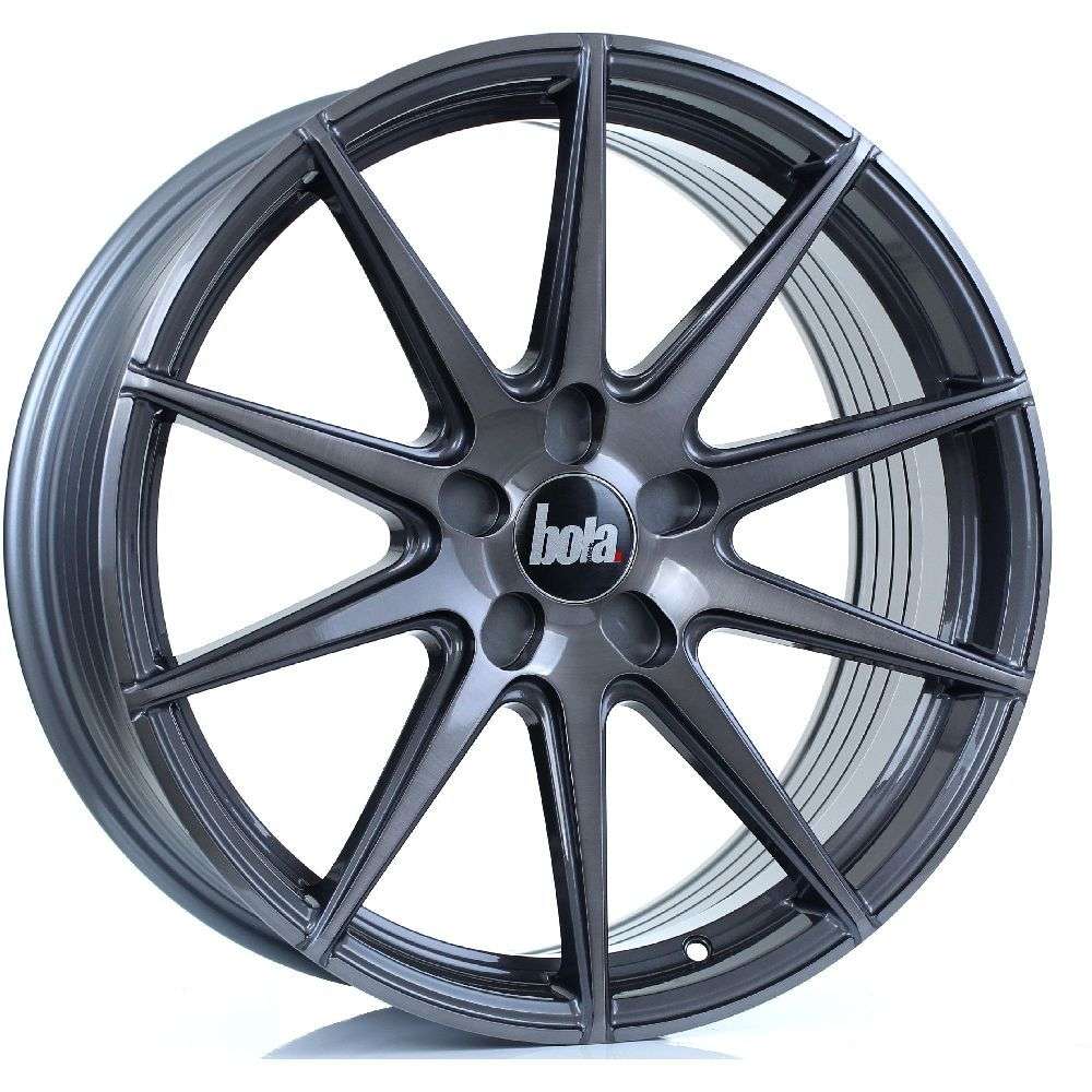 BOLA CSR 19" 8,5J ET25-45 5x100-5x130 Titanium Brushed