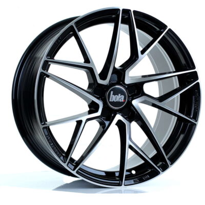 BOLA FLR 18" 8,5J ET40-ET50 5x100-5x120 Gloss Black Polished Face