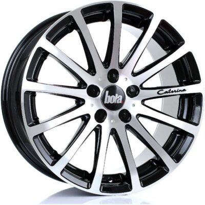 BOLA XTR 20" 9,5J ET20-ET45 5x98-5x130 Gloss Black Polished Face