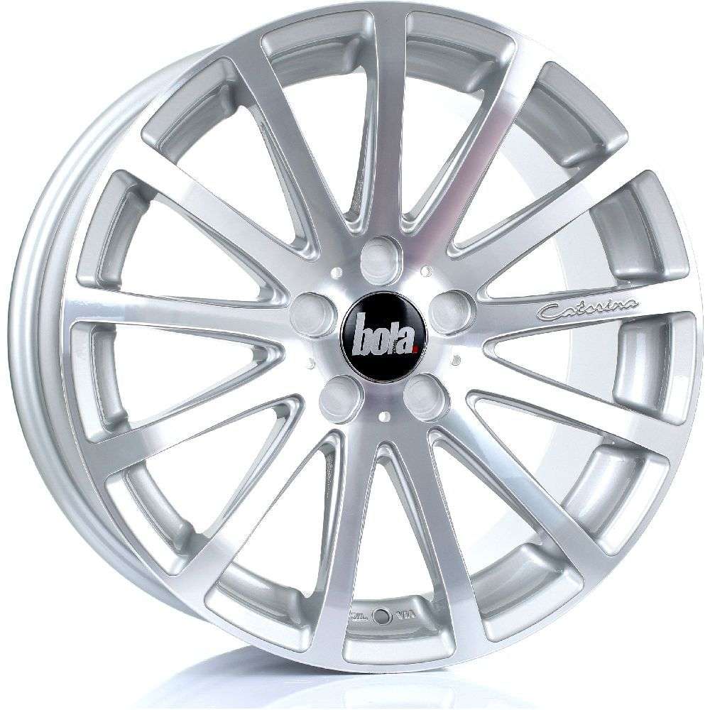 BOLA XTR 20" 8,5J ET20-ET45 5x98-5x130 Silver Polished Face