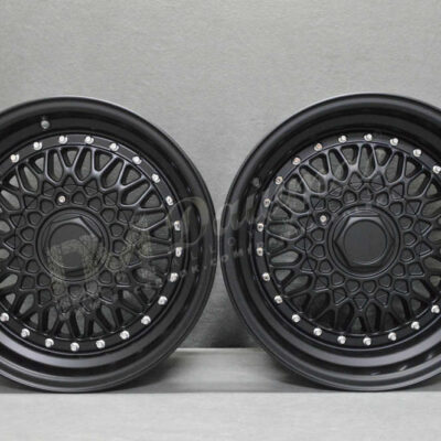 DARE RS 15" 7J ET20 + 8J ET15 4x100 / 4x108 Matt Black