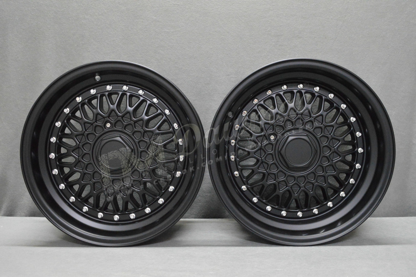 DARE RS 15" 7J ET20 + 8J ET15 4x100 / 4x108 Matt Black - obrazek 2